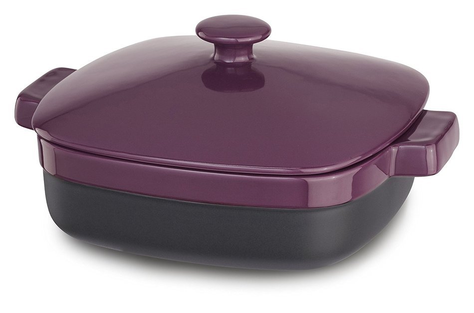 KitchenAid KBMR28CRBY Streamline Ceramic Casserole, 2.8-Quart, Boysenberry