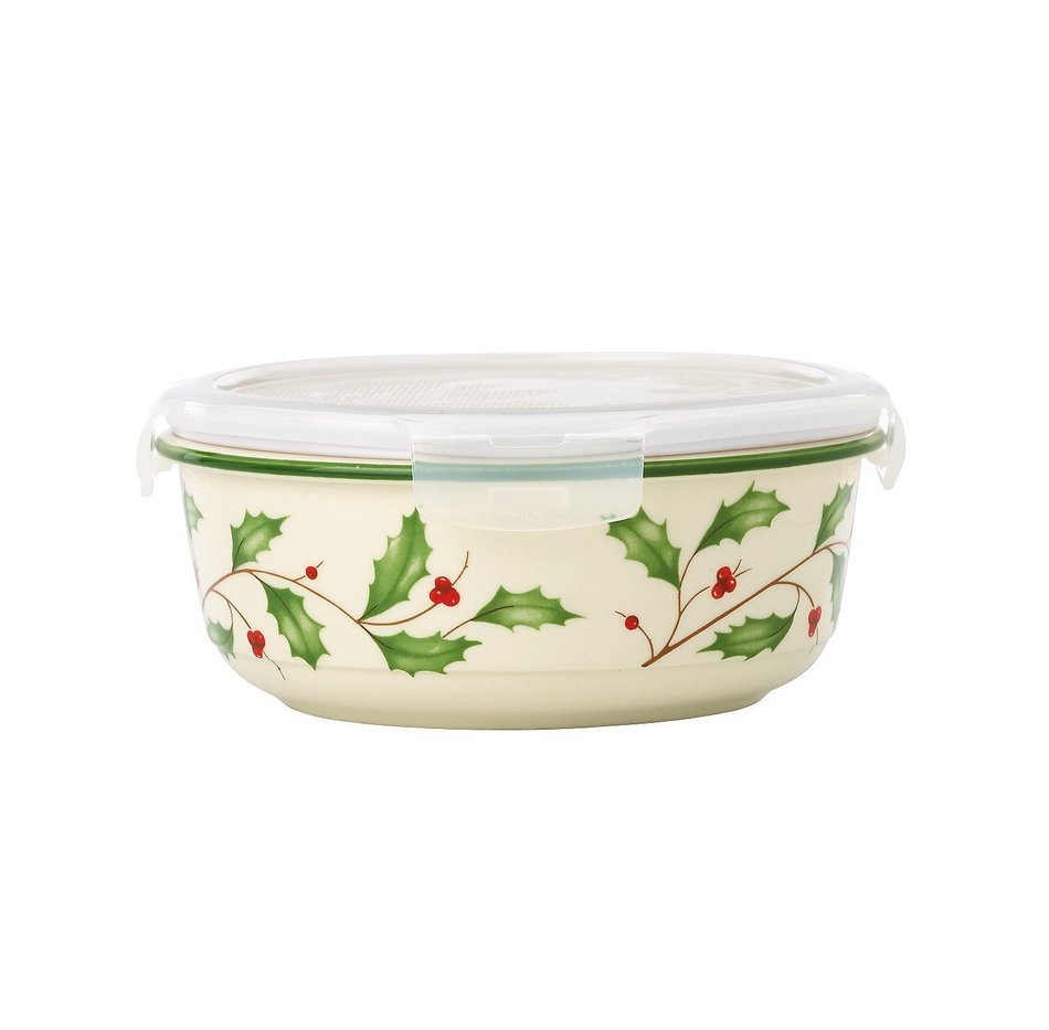 Lenox HOLIDAY SERVE & STORE W/LOCK LID
