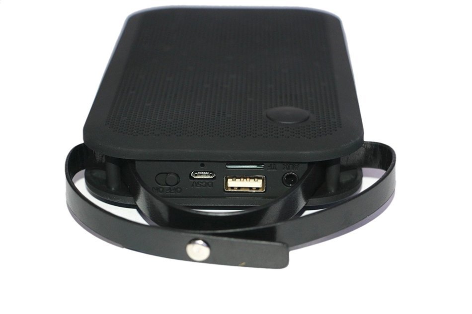 Portable Bluetooth Speakers Mini Wireless Speaker via Micro TF Card/USB Reader FM Radio（Black)