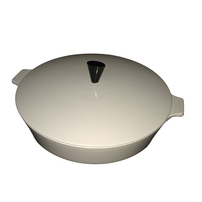 Vintage Corningware WHITE Buffet Server 10 Inch Skillet Casserole Baking Dish B-10