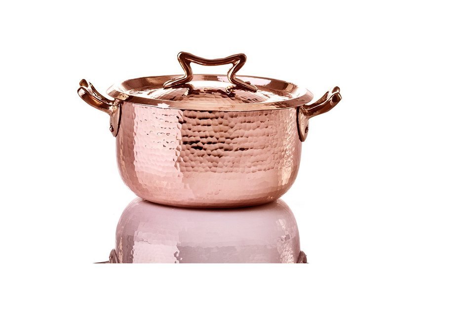 Amoretti Brothers Copper 1.3 qt Cocotte w/Lid
