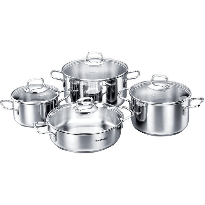 Korkmaz A1606PERLA Perla 8pcs. Caserole Cookware Set