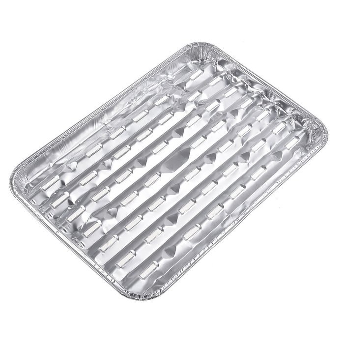Kmise Large Disposable Aluminum Foil Barbecue Grill Plate for Home Picnic and BBQ 4 Pcs N3