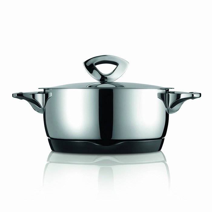 Kuhn Rikon Durotherm Swiss-Made Cookware, Casserole with Lid, 7-Inch - 2QT N5