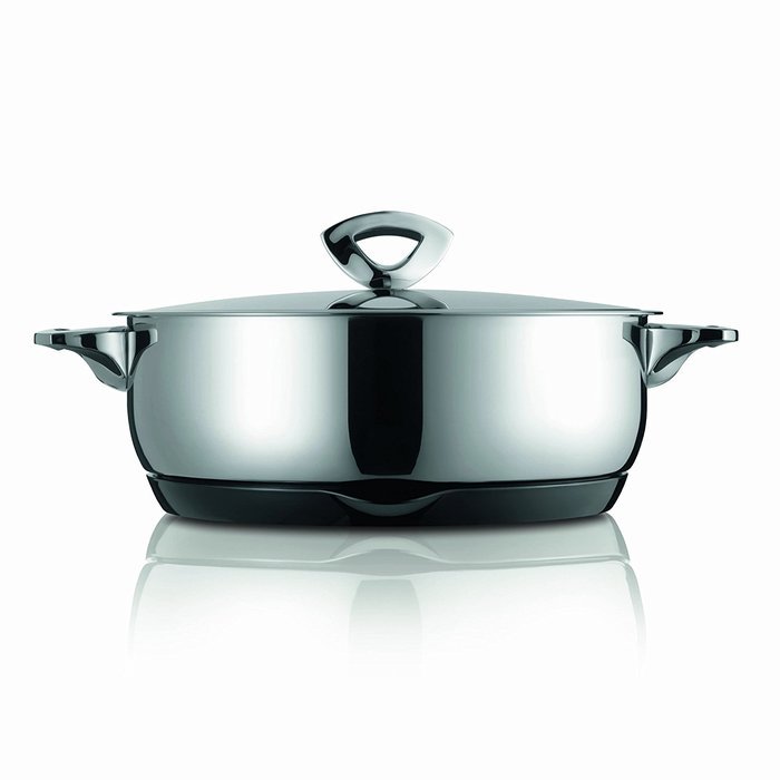Kuhn Rikon Durotherm Swiss-Made Cookware, Casserole with Lid, 7-Inch - 2QT N8