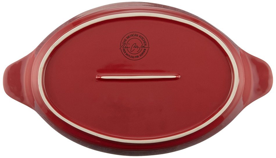 The Mexican Kitchen by Rick Bayless Ceramic Baker, Medium, Red N4