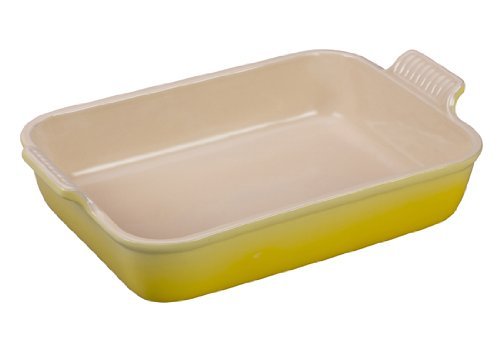 Le Creuset Heritage Stoneware 12-by-9-Inch Rectangular Dish, Soleil