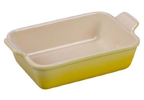 Le Creuset Heritage Stoneware 12-by-9-Inch Rectangular Dish, Soleil N2