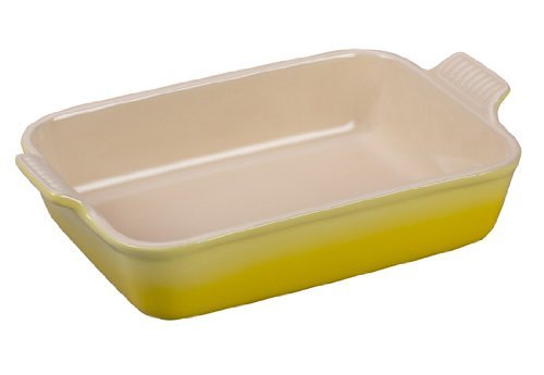 Le Creuset Heritage Stoneware 12-by-9-Inch Rectangular Dish, Soleil N3