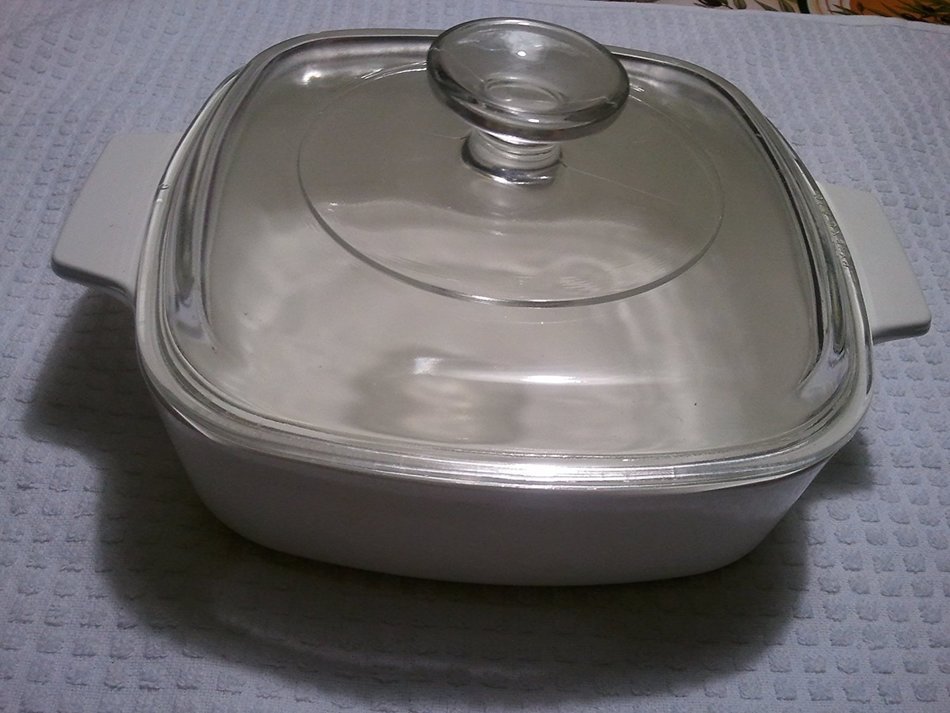 Corning Ware Winter White Casserole Dish 1 Liter With Lid Free Image ...