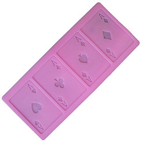 Silicone Alphabet Poker Shape Trays Chocolate Mold Cake Fondant Decorating Tools N2
