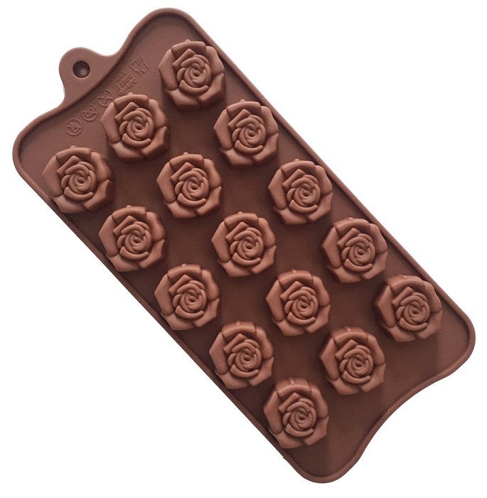 Hestio Rose Shaped Silicone DIY Cholocate Baking Mould