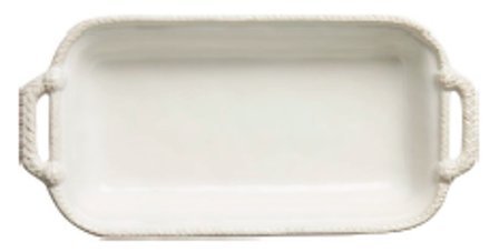 Juliska Le Panier Whitewash 16" Shallow Baker