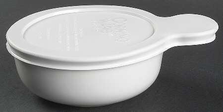 Corning French White Grab-It with Plastic Lid, Fine China Dinnerware
