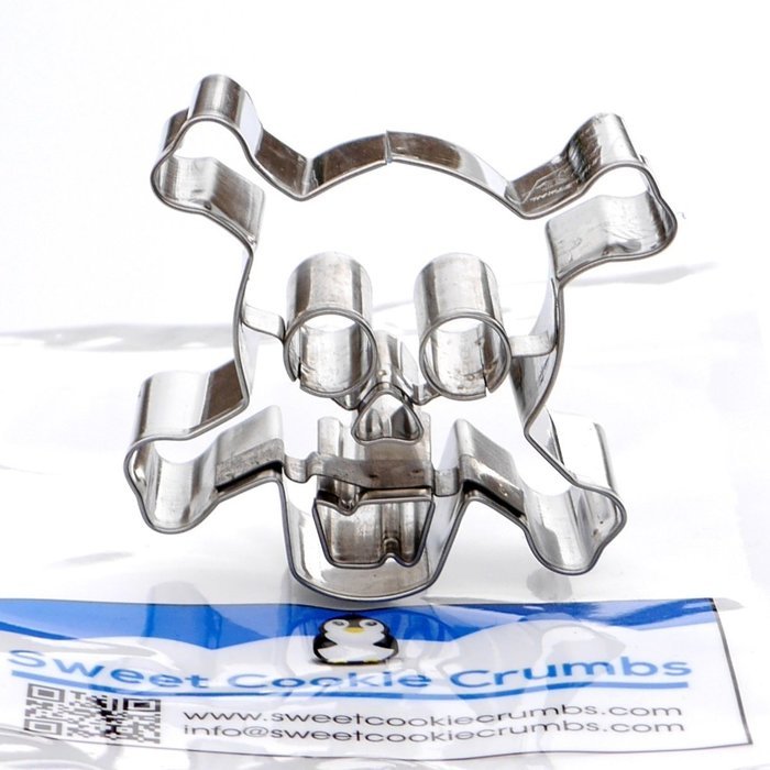 Danger Skull Cookie Cutter - Stainless Steel