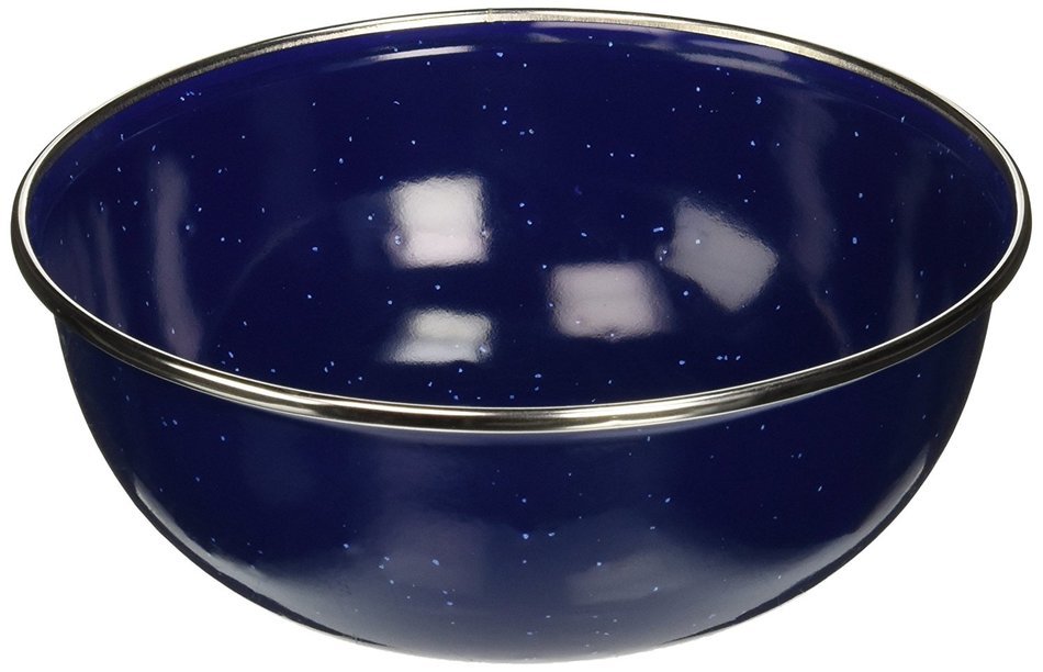 Stansport S.S. Edge Enamel Mixing Bowl, 5.75"