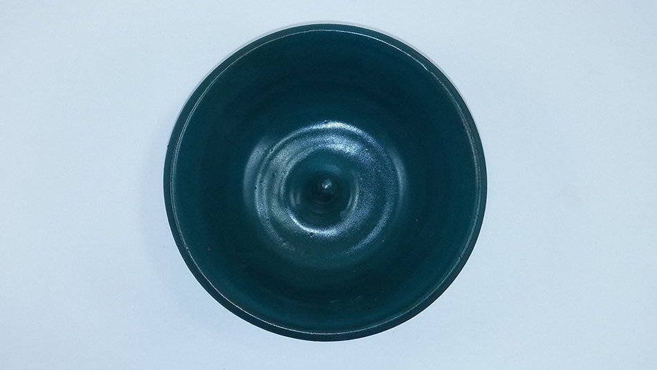 Aunt Chris' Pottery - Hand Made Clay - Individual Apple - Baking and Serving Dish - With Molden-In - Fast Baking... N5