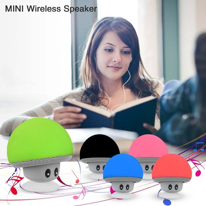 Mini Bluetooth Speaker,WEKSI Wireless Mushroom Bluetooth 4.1 Speaker with Hands-free Talk & Phone Stand N12