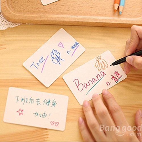 Bargain World 100pcs White Vintage DIY Bookmark Cardboard Tags Message Card Wedding Party Gift Tags N2