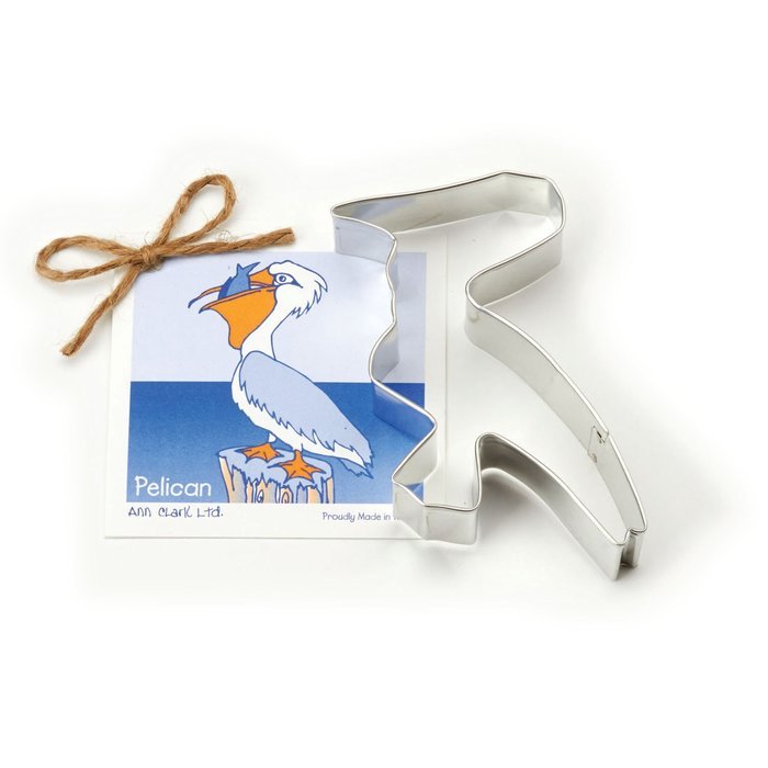 Pelican Cookie and Fondant Cutter - Ann Clark - 5.6 Inches - US Tin Plated Steel