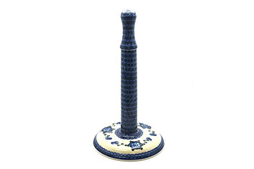 Polish Pottery Paper Towel Holder - Blue Poppy