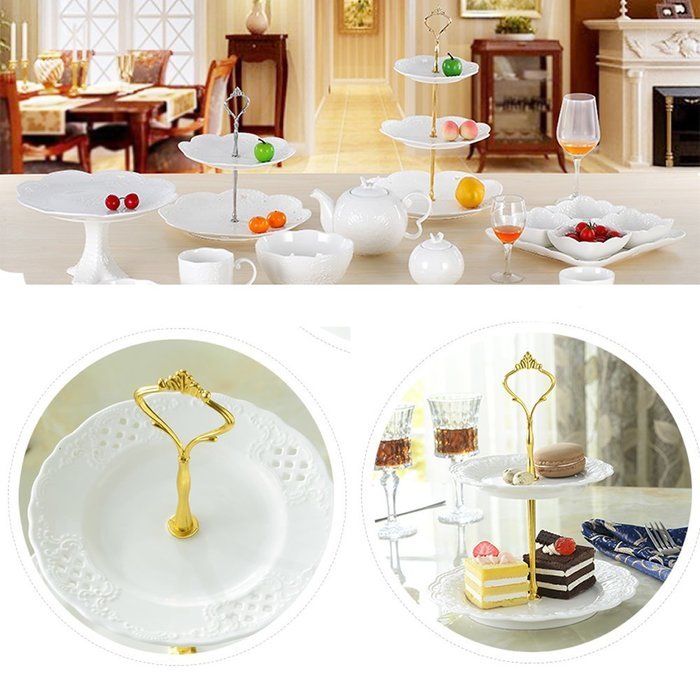 Chunlin 2/3 Tier Stainless Steel Stacked Party Wedding Birthday Cupcake and Dessert Display Tower (Silver 3 Layer) N11