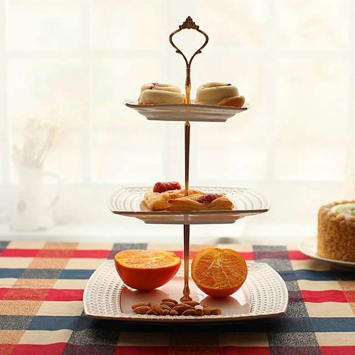 Chunlin 2/3 Tier Stainless Steel Stacked Party Wedding Birthday Cupcake and Dessert Display Tower (Silver 3 Layer) N12