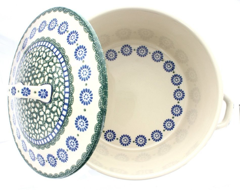 Polish Pottery Maia Round Covered Baker