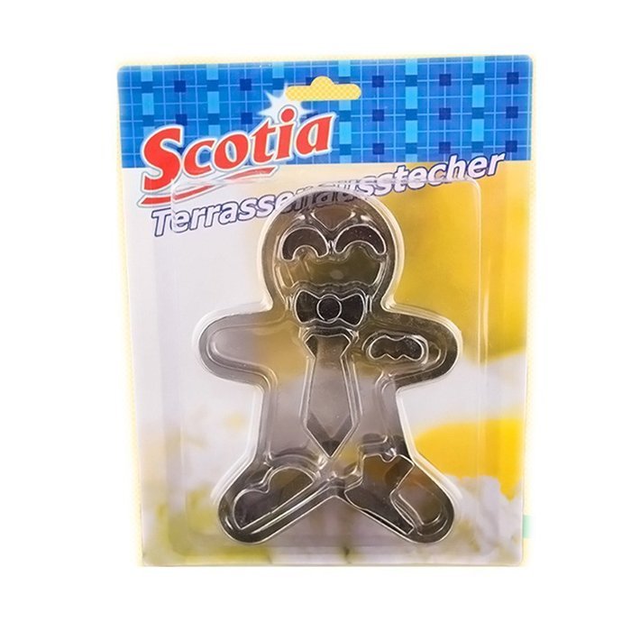 Yunko Christmas Gingerbread Family Cookie Cutters Stainless Steel Fondant Cutter (Gingerbread Boy) N2