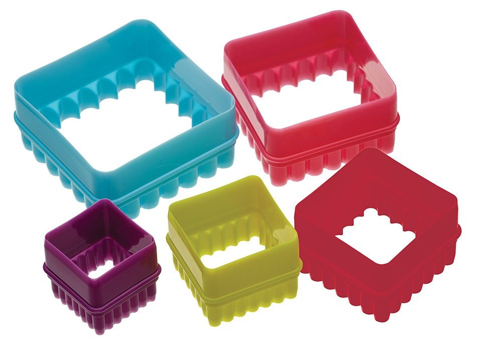 Five Piece Square Cookie Cutter Set