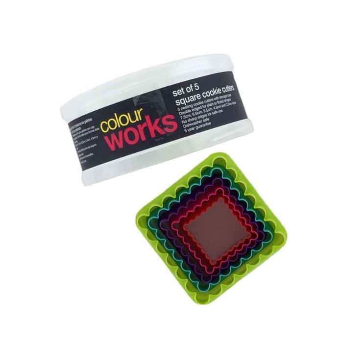Five Piece Square Cookie Cutter Set N2