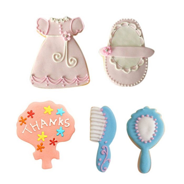 Yunko Baby Shower Theme Buggy Rocking Horse Bottle Cookie Cutter 9