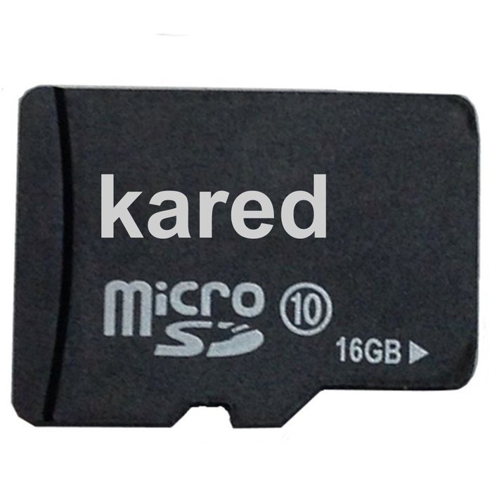Kared&reg; 16g Class 10 Sd Card with Pulse Wireless Bluetooth Speaker with LED Lights (Black) N5