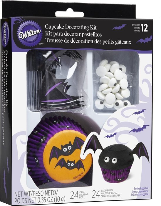 Wilton 415-3025 Bat Cupcake Decorating Kit N6