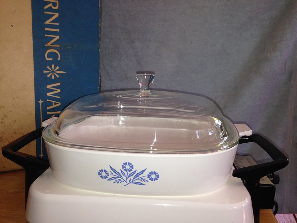 Corning Ware 10-inch Electromatic Skillet with Casserole and Lid N4
