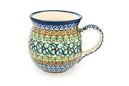 Polish Pottery Mardi Gras Bubble Mug