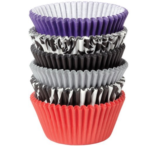 Wilton 415-2356 150 Count Baking Cup, Standard, Damask/Zebra