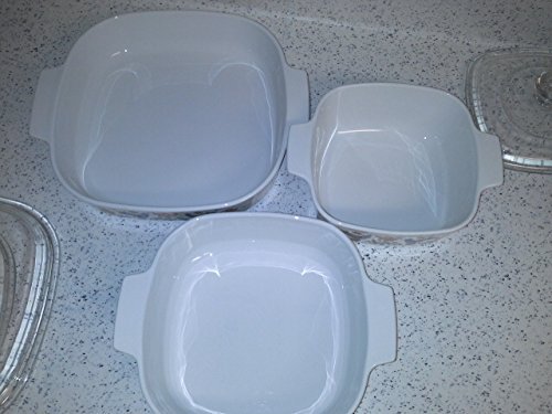 Corning Ware Country Festival Friendship Bluebird 6 pc Casserole Set N2