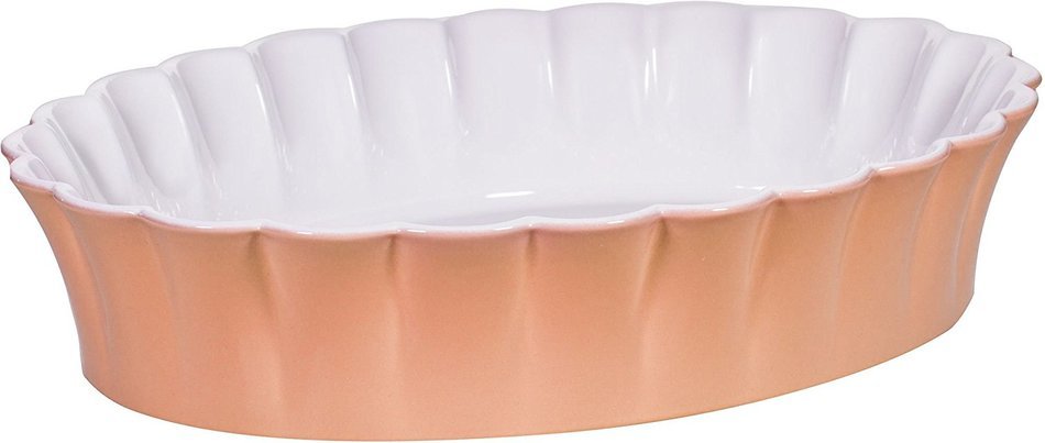 3.5 Qt Betty Peach 14"L Oval Baker