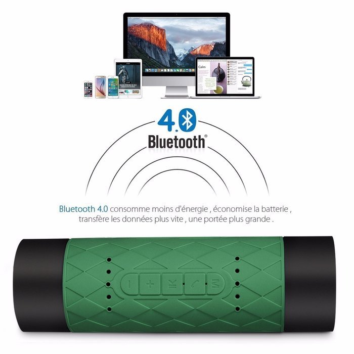 Portable Speaker,ELEGIANT Mini Wireless Bluetooth Speaker Stereo Mobile Power Bank 5200mAh Music Player Waterproof... N20