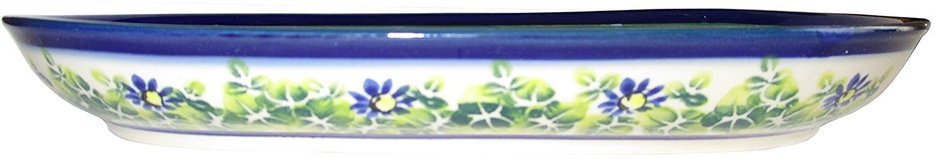 Boleslawiec Stoneware - Polish Pottery 9 1/4" Oval Serving Platter - Eva's Collection "Serenity" N2