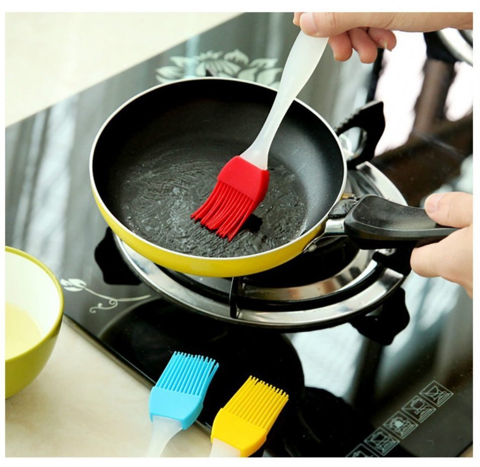 Trendslife Basting brush, 7'' Heat Resistant BBQ Brushes Silicone Pastry for Kitchen Grilling Camping Dishwasher... N6
