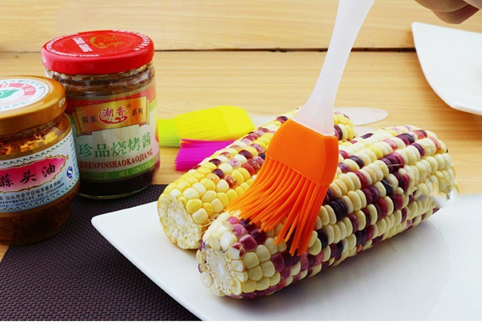 Trendslife Basting brush, 7'' Heat Resistant BBQ Brushes Silicone Pastry for Kitchen Grilling Camping Dishwasher... N7
