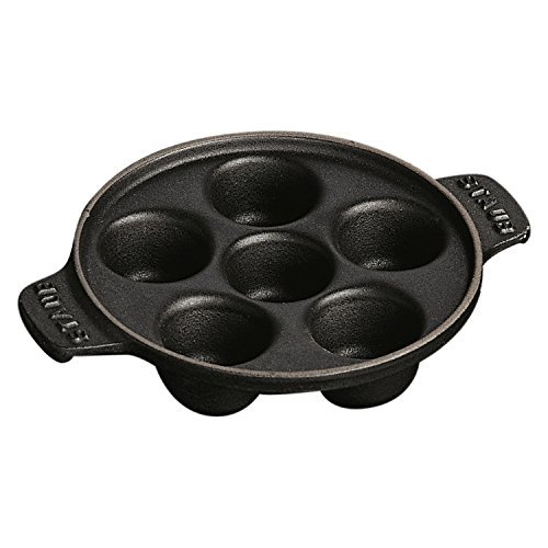 Staub Escargot Dish, Black Matte, 5.75"