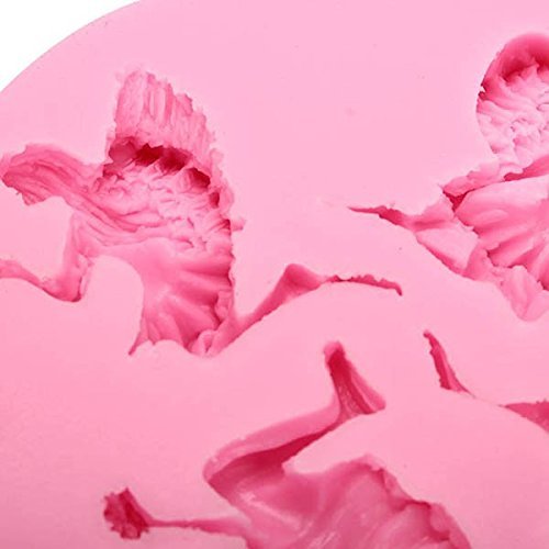 "dipshop 4 Fairy Angel Silicone Fondant Mold Chocolate Polymer Clay Mould" shopping N2