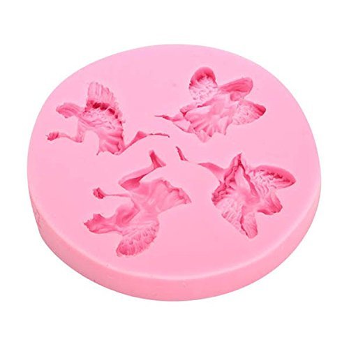 "dipshop 4 Fairy Angel Silicone Fondant Mold Chocolate Polymer Clay Mould" shopping N4