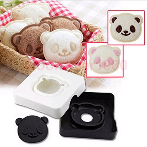 Chris's Home New Big Eye Panda Shape Sandwich Mold Bread Cake Mold Maker Cutter Craft DIY