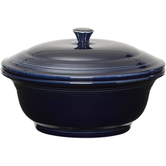 Fiestaware Covered Casserole Dish - Cobalt Blue