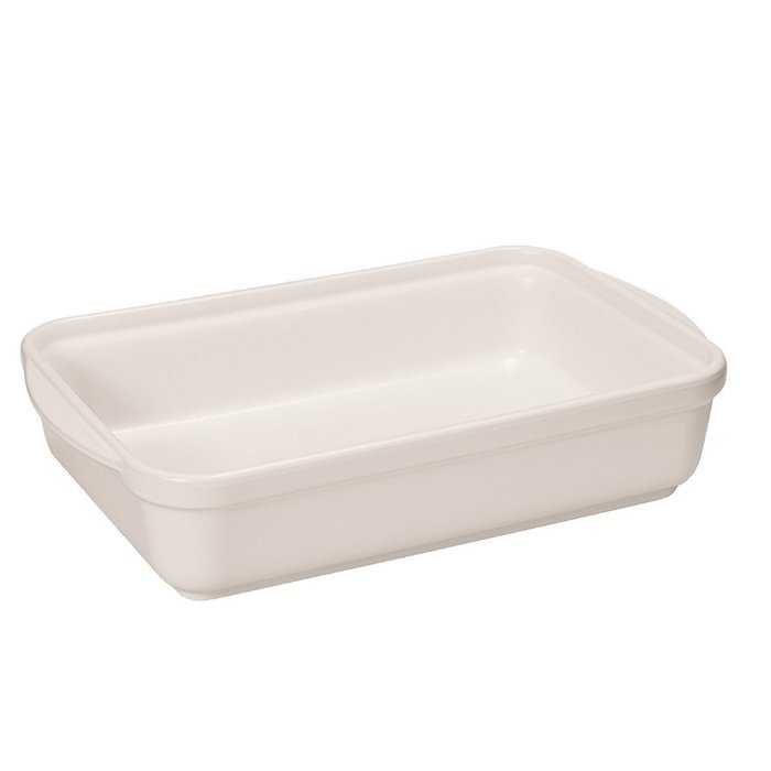 French Home 10-inch Egg White Rectangular Baking Dish