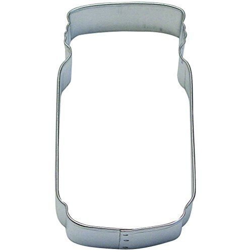 CybrTrayd Mason Jar Cookie Cutter, 4", Silver